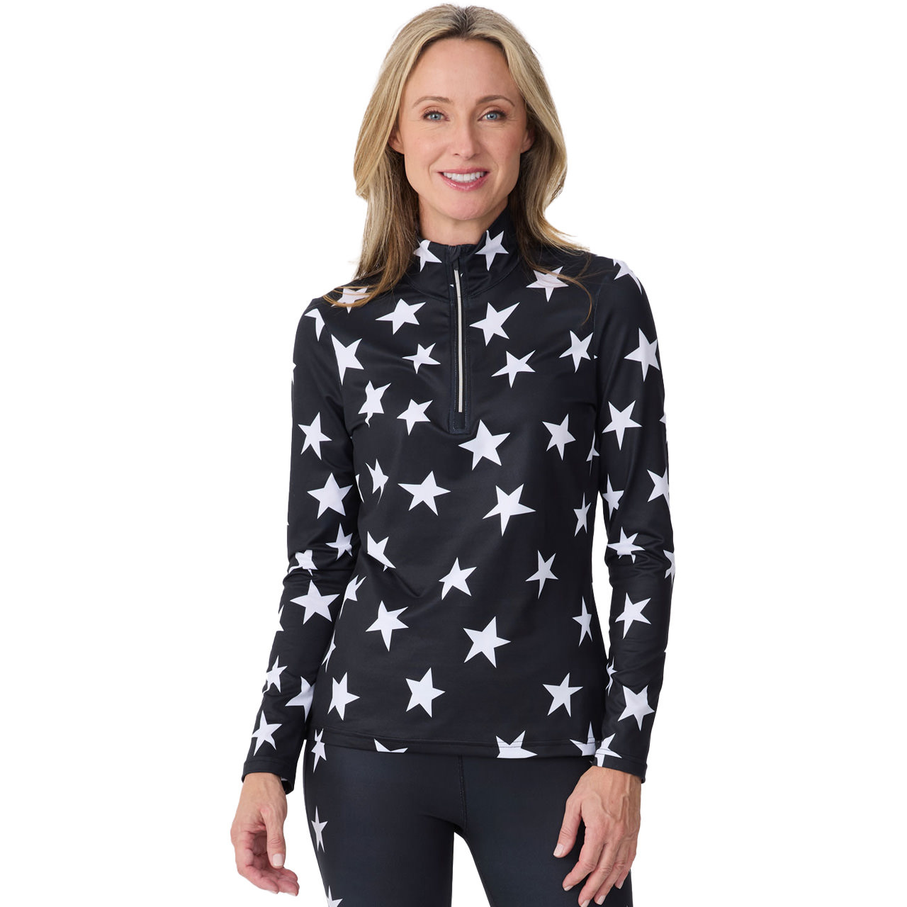 Krimson Klover Damen Skishirt ALL OVER STARS black 26/27 - S