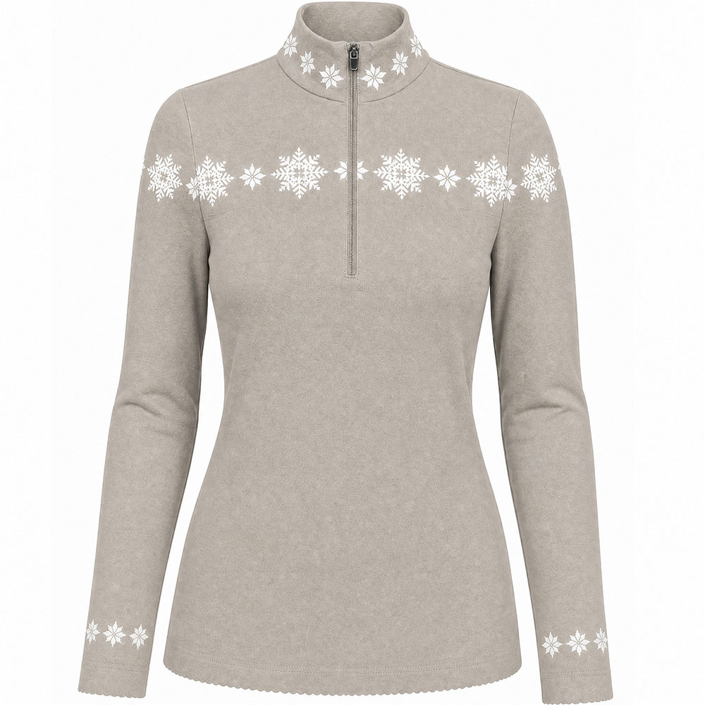 Newland Damen gestricktes Funktionsshirt ALMATI stone/white 26/27 - L
