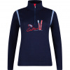 Donna camicia da sci VALFURVA navy