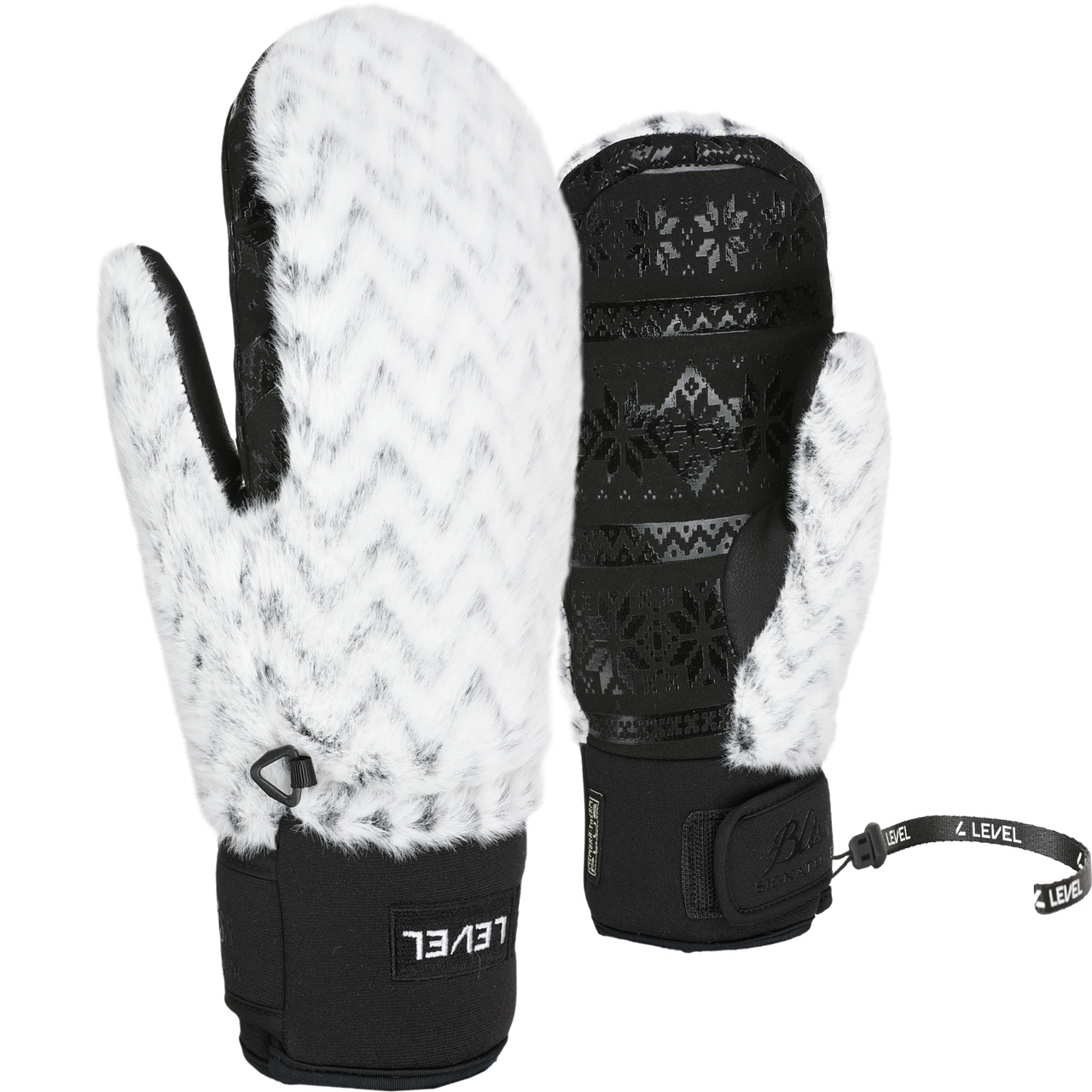 Level Damen Fäustling SIBERIAN white/black - XS = 6