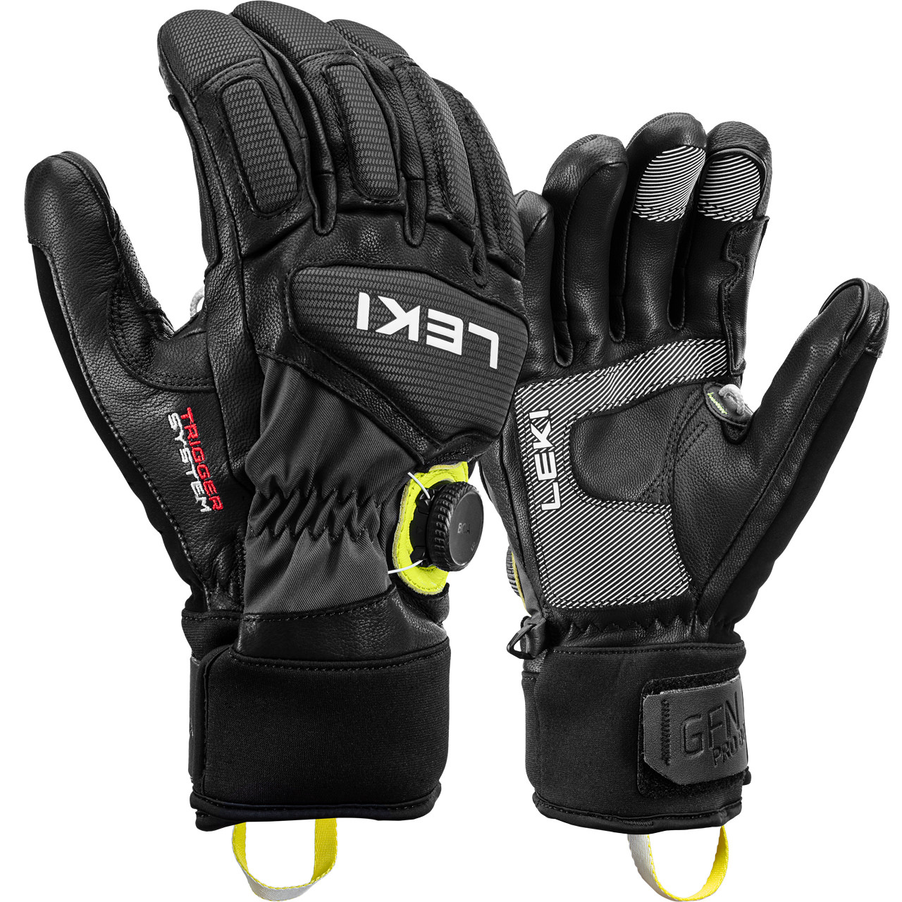 Leki Herren Handschuh GRIFFIN TUNE 3D BOA black/graphite/ice lemon