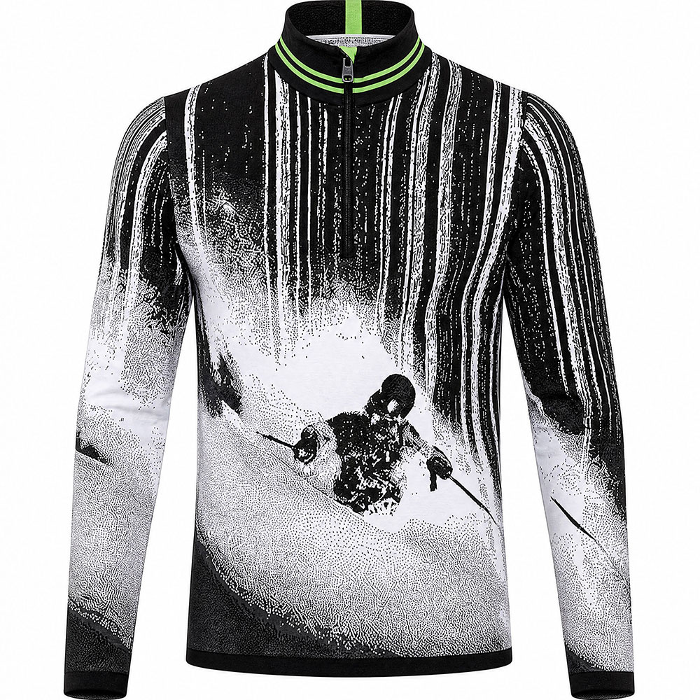 Newland Herren gestricktes Funktionsshirt THYMIR black/white 26/27 - M
