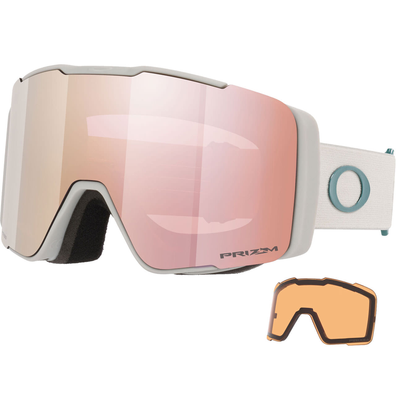 Oakley Line Miner Pro M matte cool grey / Prizm Rose Gold Iridium + Ersatzscheibe 26/27