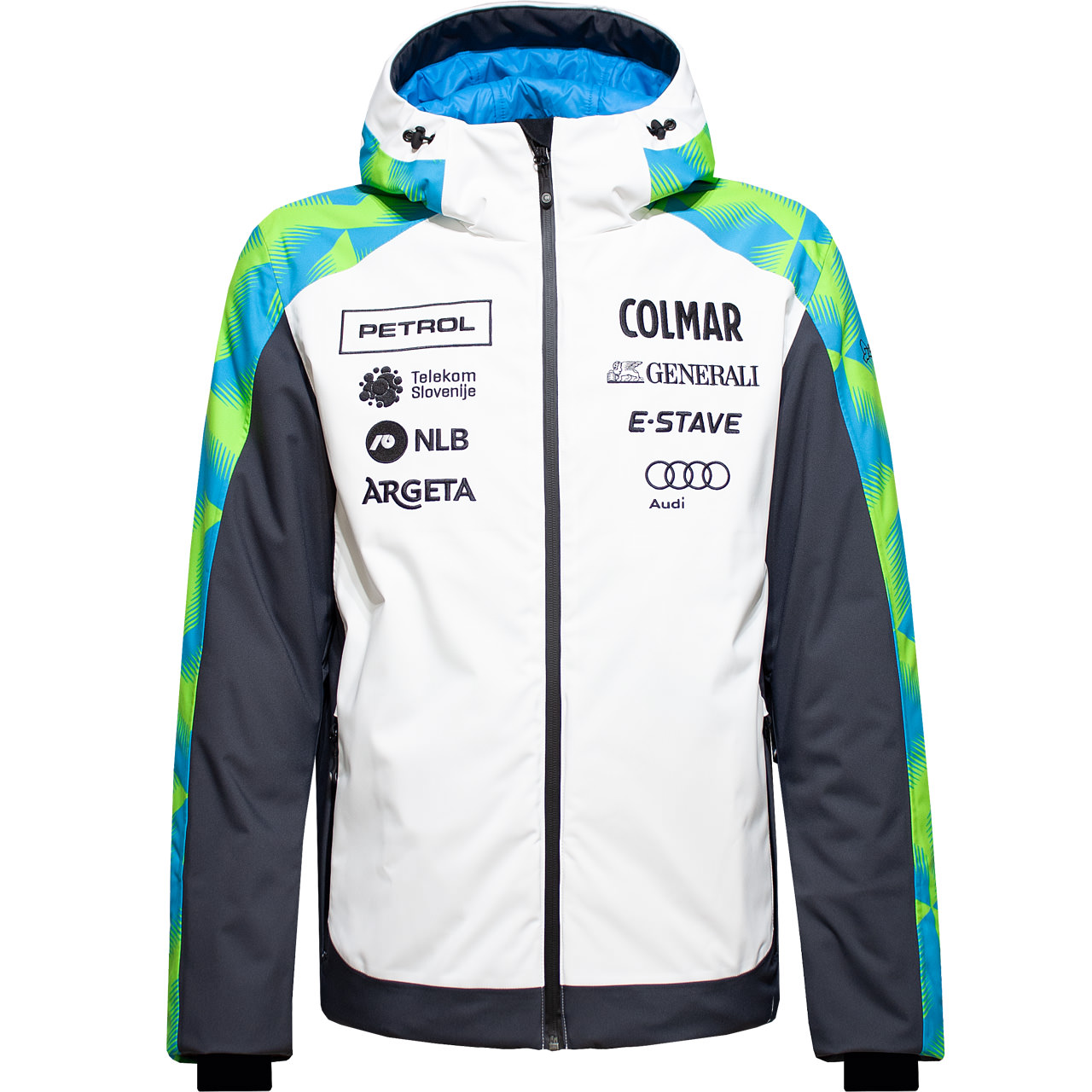 Colmar Men Ski Jacket TEAM SLOVENIA white-grey-green | XSPO