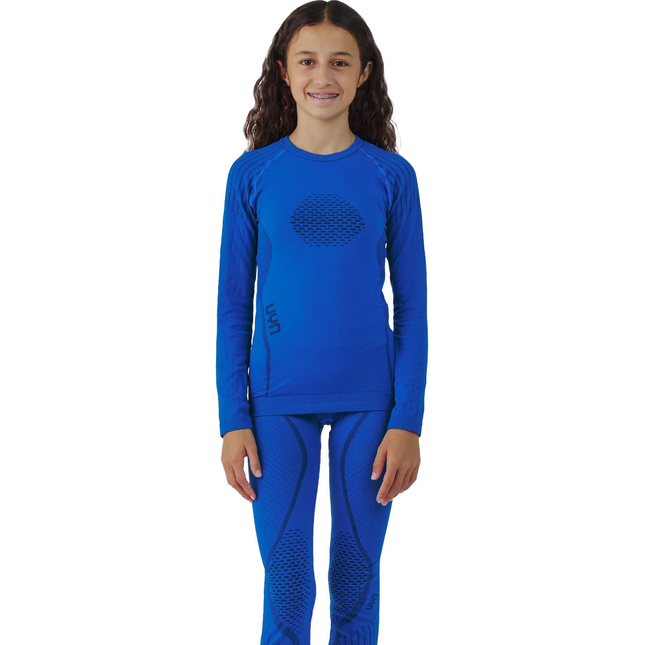 UYN Kinder Set Shirt + 3/4 Hose VISYON royal blue - 10 / 11