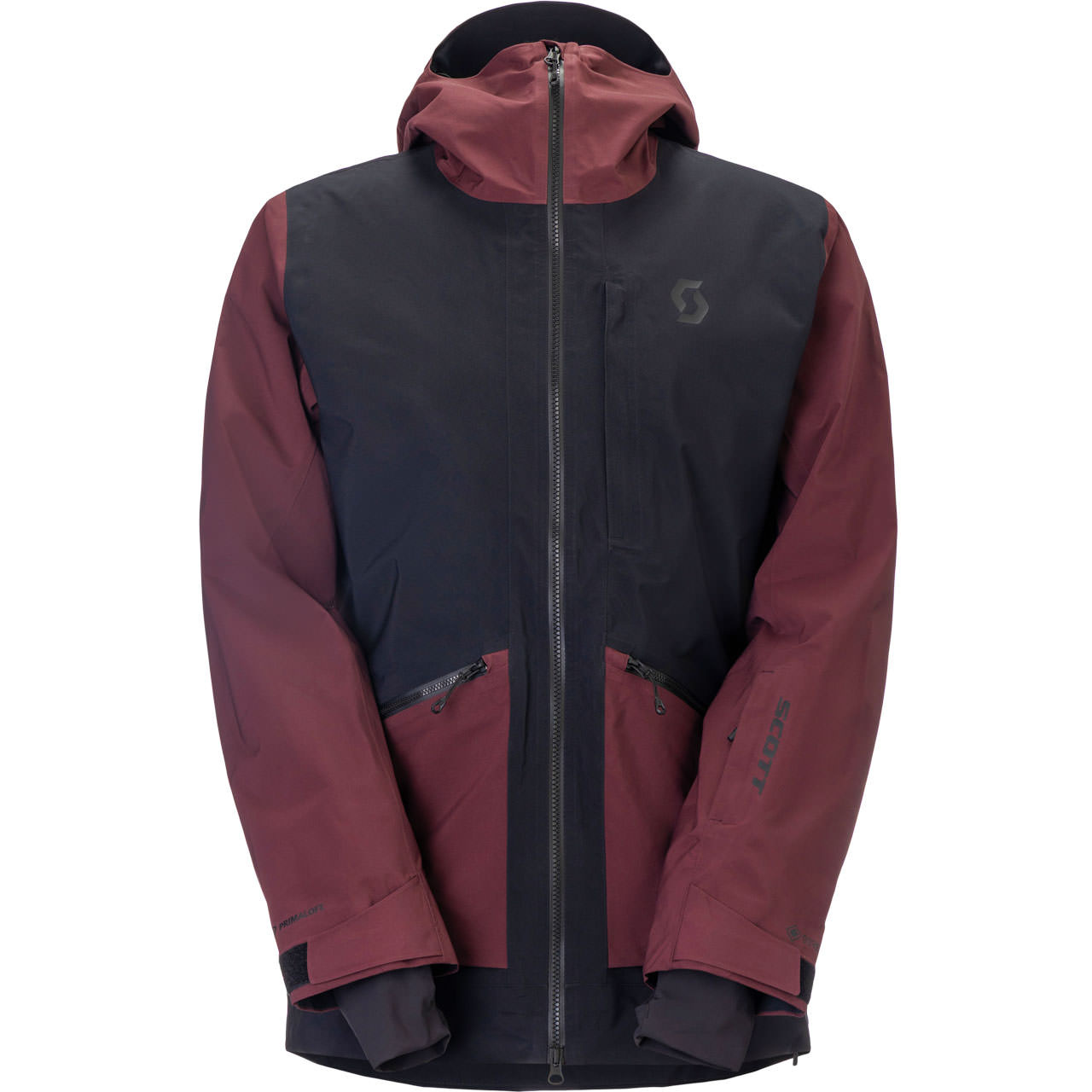 Scott Herren Skijacke VERTIC GTX 2L black/cocoa red - M