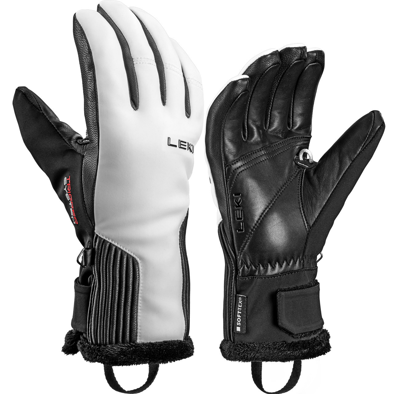 Leki Damen Handschuh VALLARTA 3D white/black - 7,5