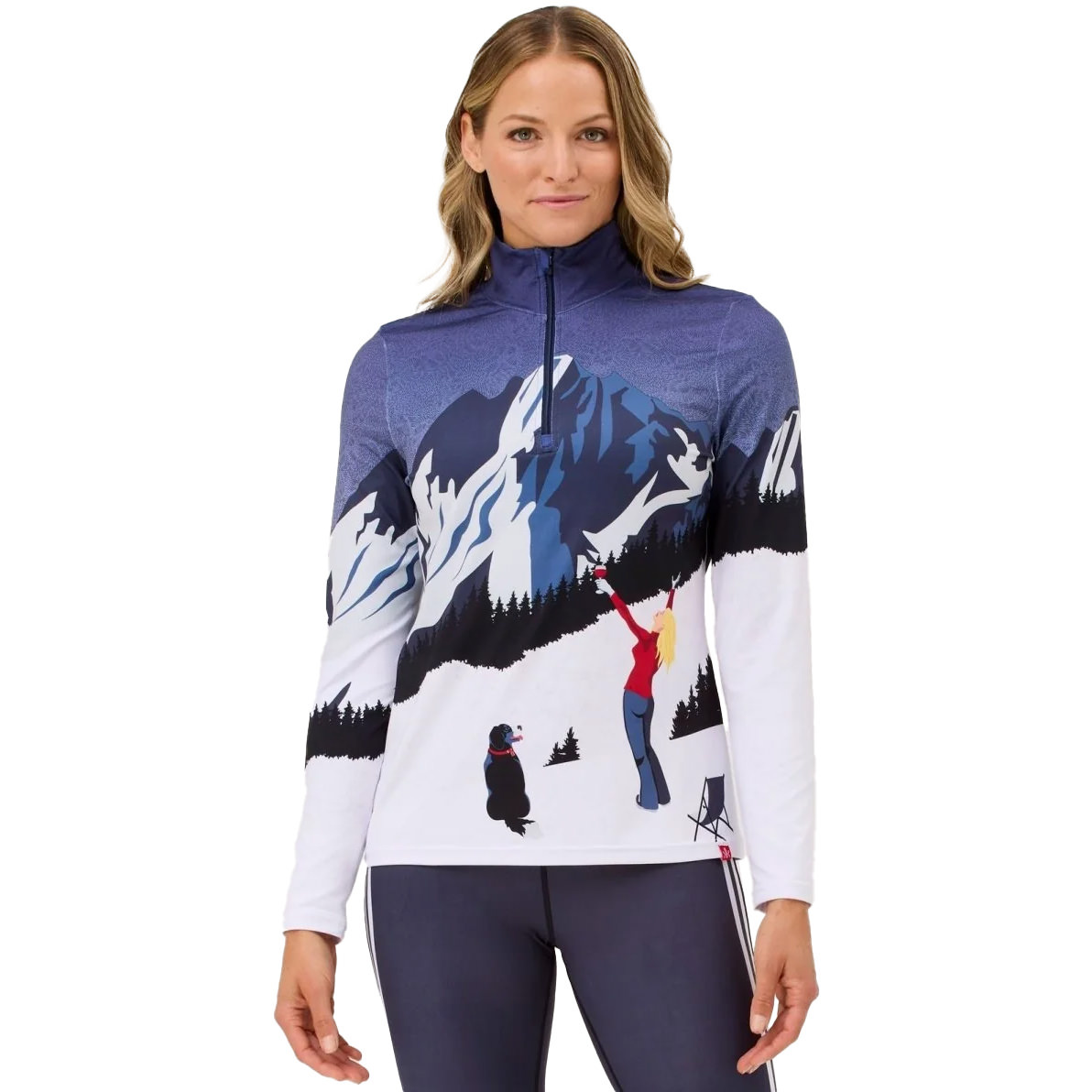 Krimson Klover Damen Skishirt POWDER HOUND navy 26/27 - S
