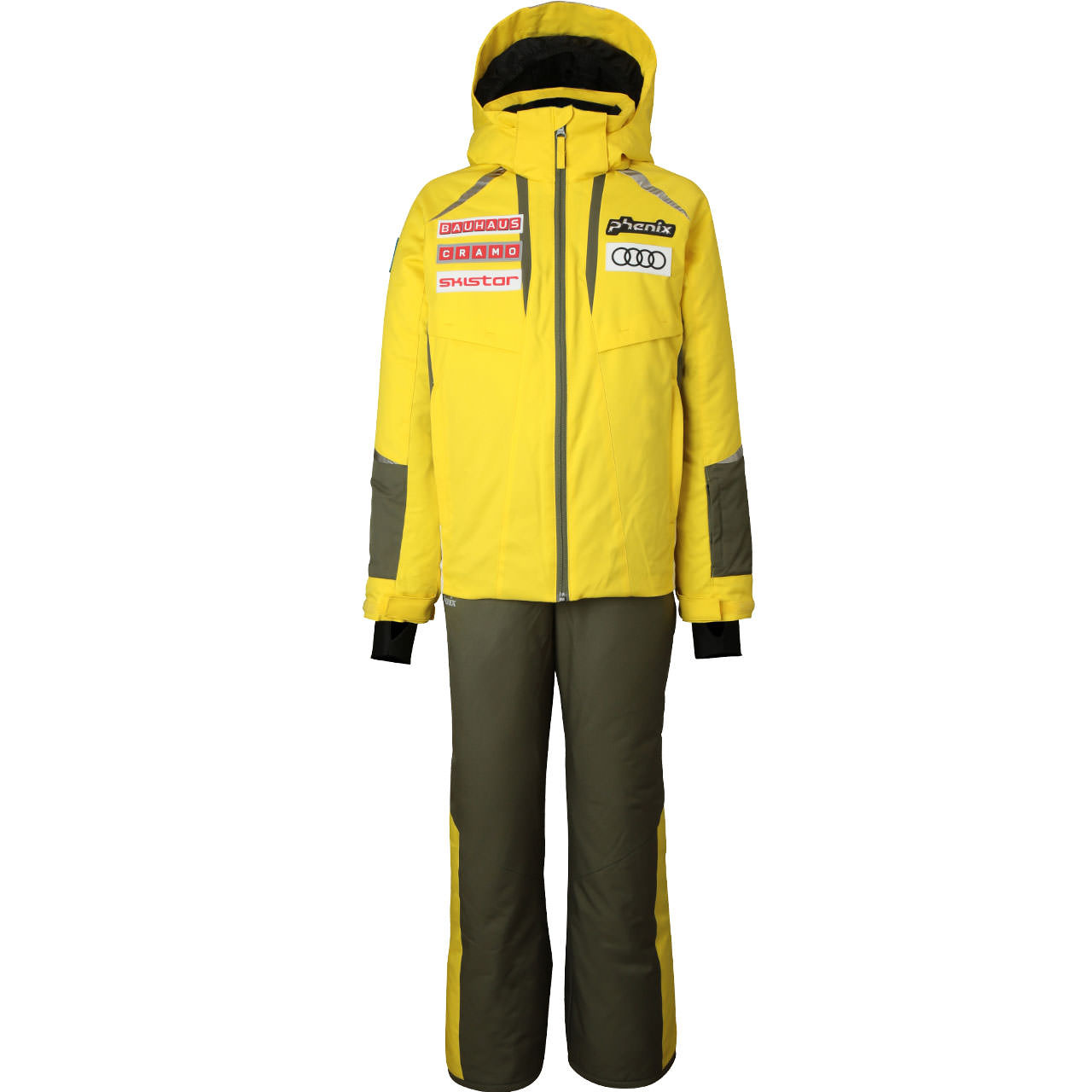 Phenix Kinder Skijacke und Hose TEAM SWEDEN khaki - 140