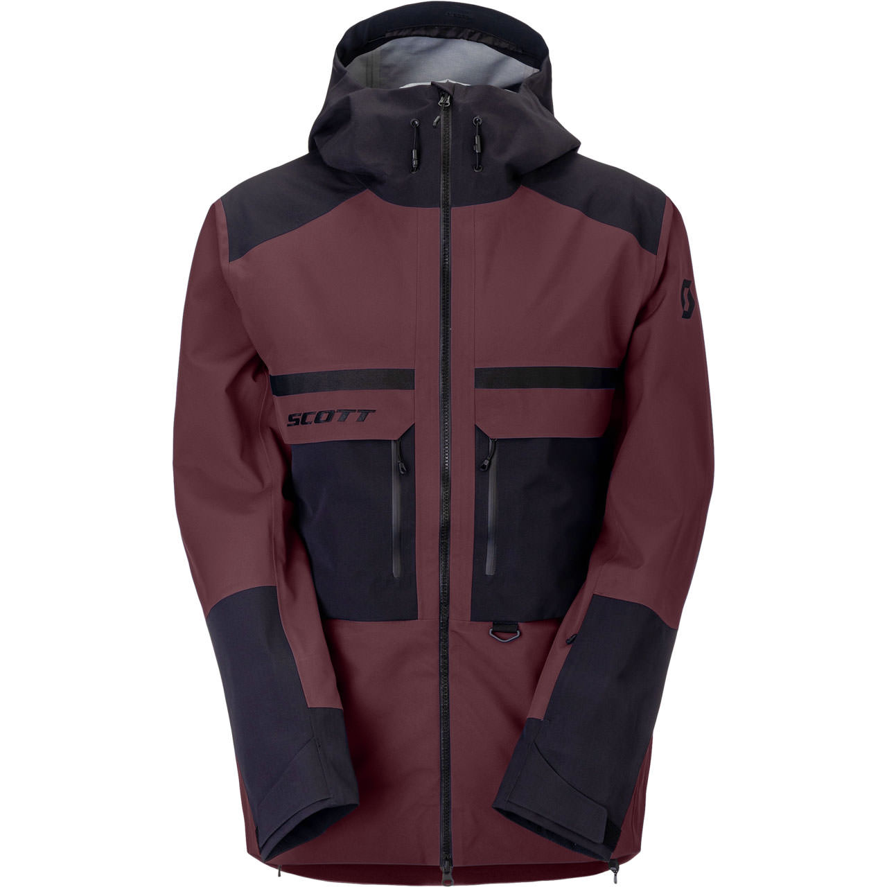 Scott Herren Hardshell-Jacke VERTIC UTILITY 3L cocoa red/black - XL