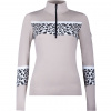 Damen gestricktes Funktionsshirt GARMISCH stone/white