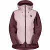 Women Ski Jacket EXPLORAIR 3L wax pink/cocoa red