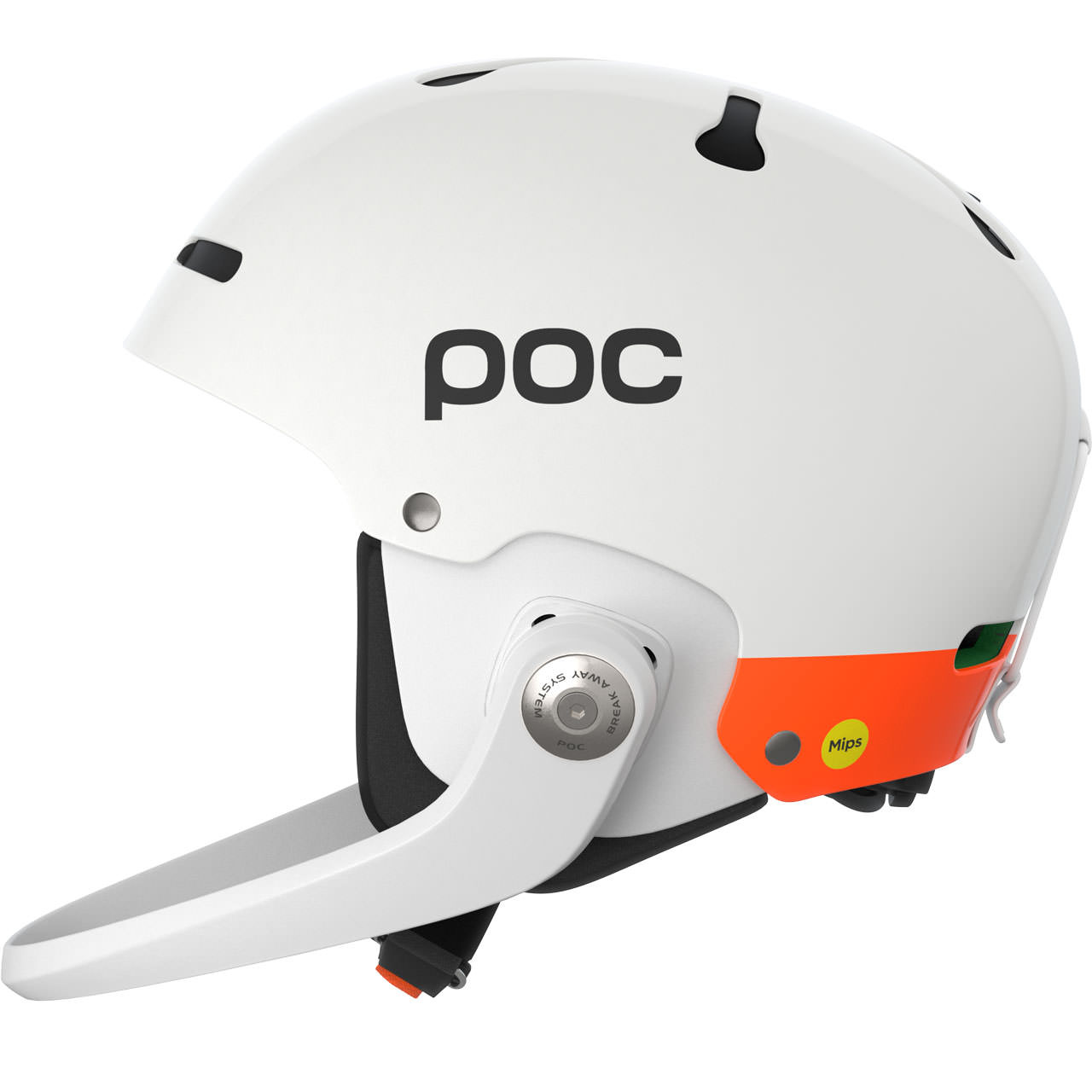 POC Artic SL Mips hydrogen white/fluorescent orange - XL-XXL = 59 - 62 cm