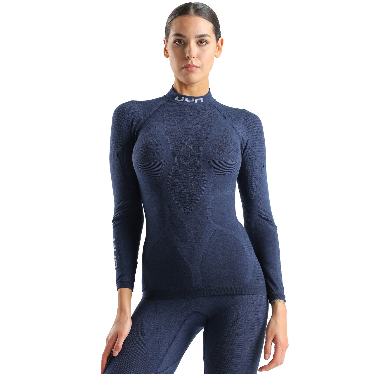 UYN Damen Stehkragen Shirt ELEVATYON BIOMORPH indaco blue - XS