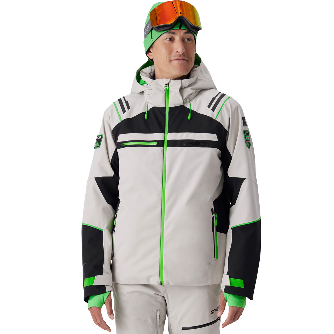 Spyder Herren Skijacke TITAN light grey/black 26/27 - L
