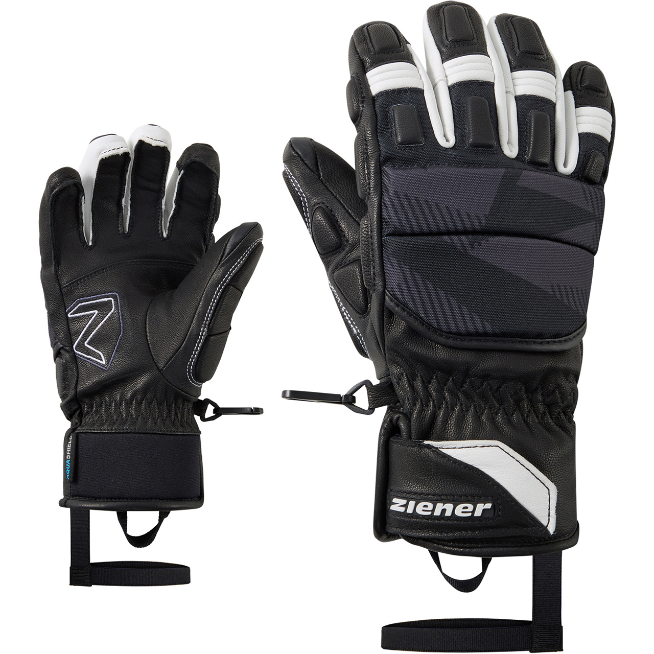 Ziener Kinder Skihandschuh LONOS black 26/27 - 5,5