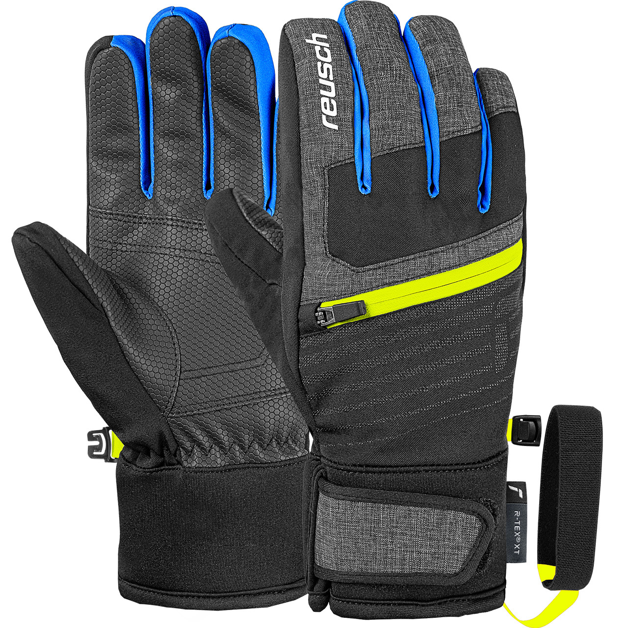 Reusch Kinder Skihandschuh LEO R-TEX black/melange - 6,5
