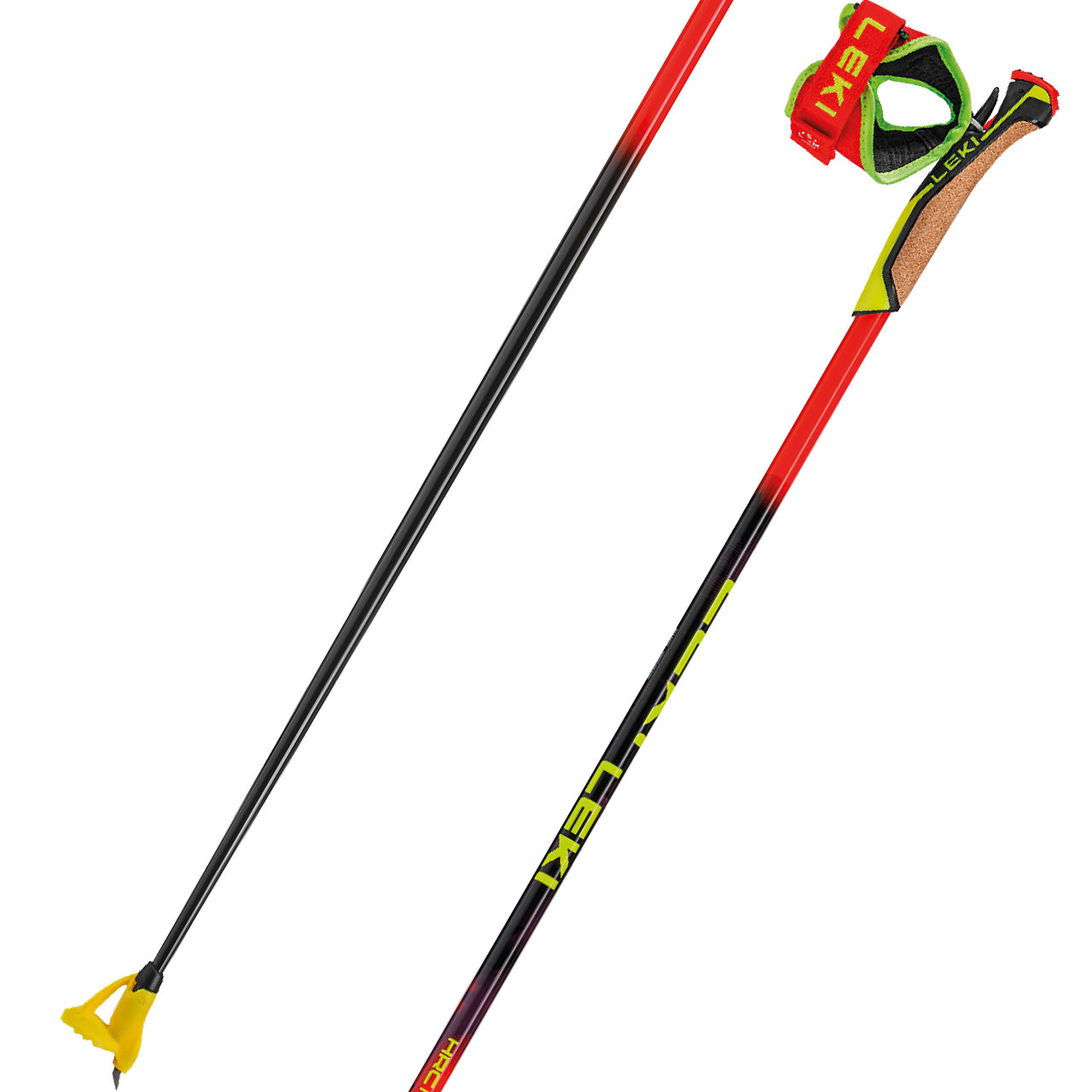 Leki HRC Max TR brightred/violet/neonyellow - 140 cm