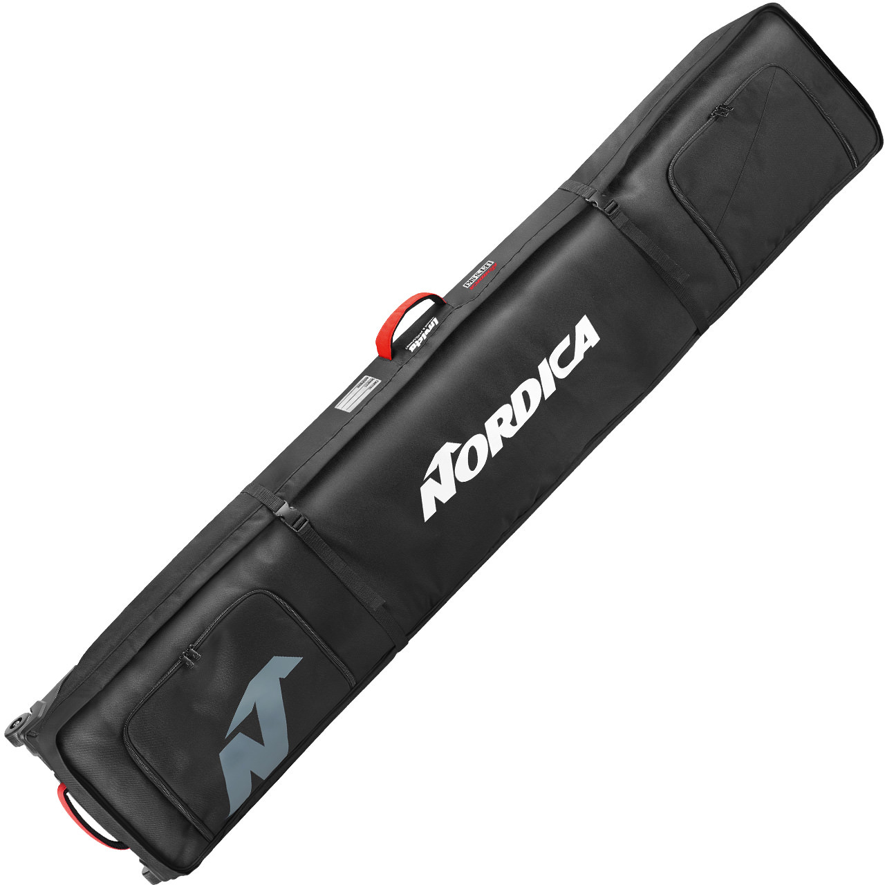 Nordica Double Roller Ski Bag black/white/red 200 cm