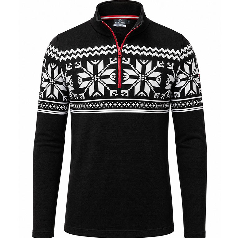 Newland Herren gestricktes Funktionsshirt MAYO black/white 26/27 - XL