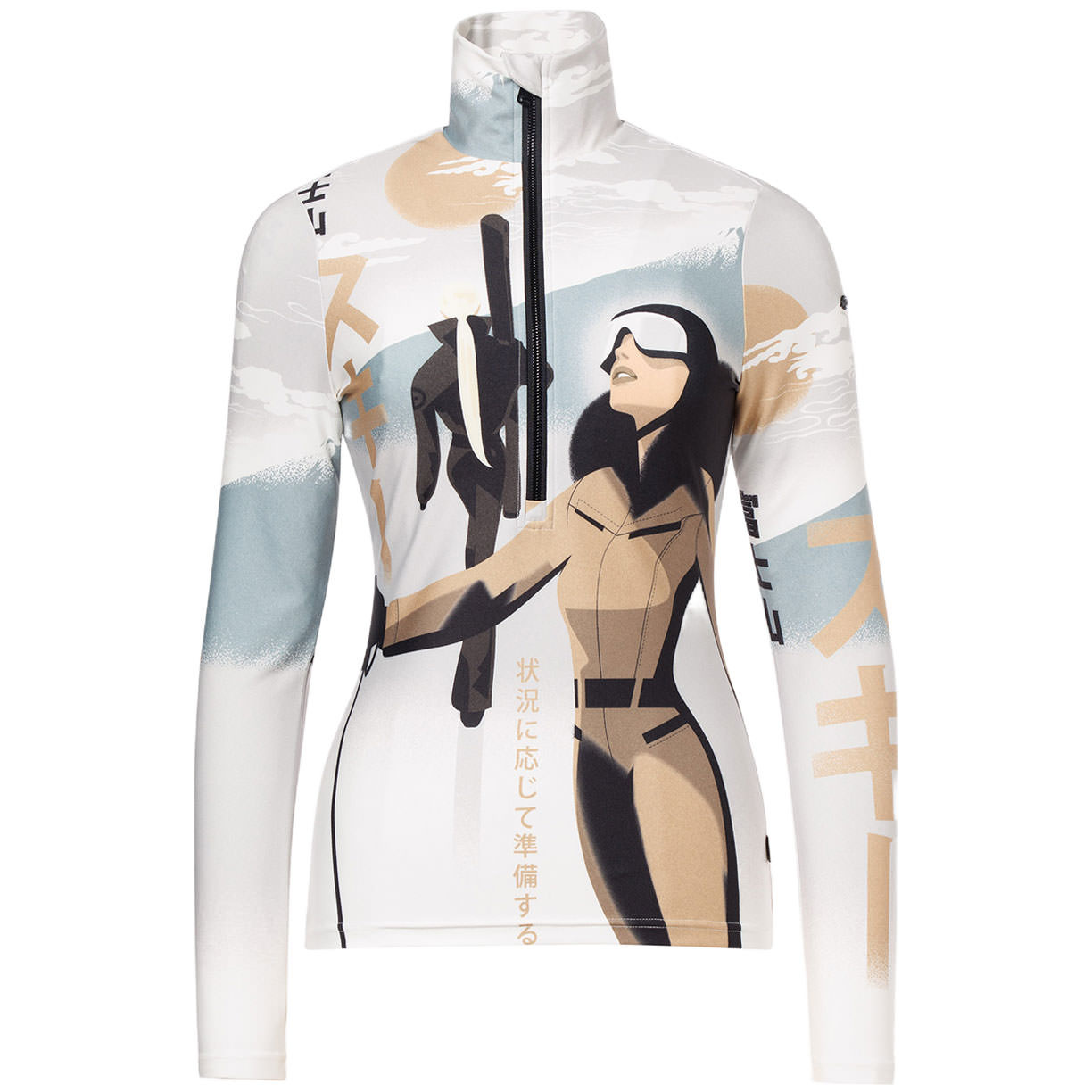 Goldbergh Damen Skishirt SHIN offwhite/beige 26/27 - L