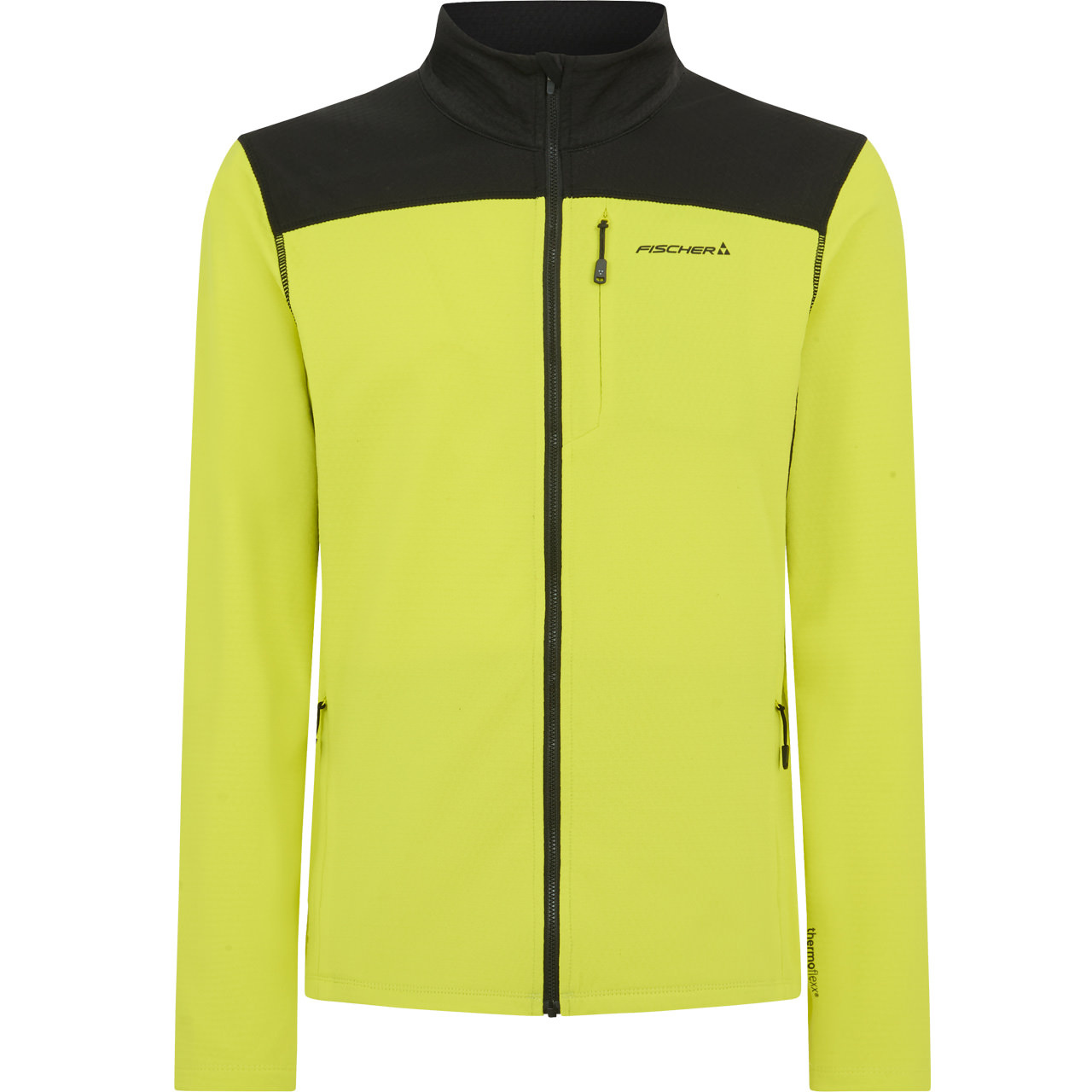 Fischer Skiwear Herren Fleecejacke FLEX yellow/black 26/27 - XL