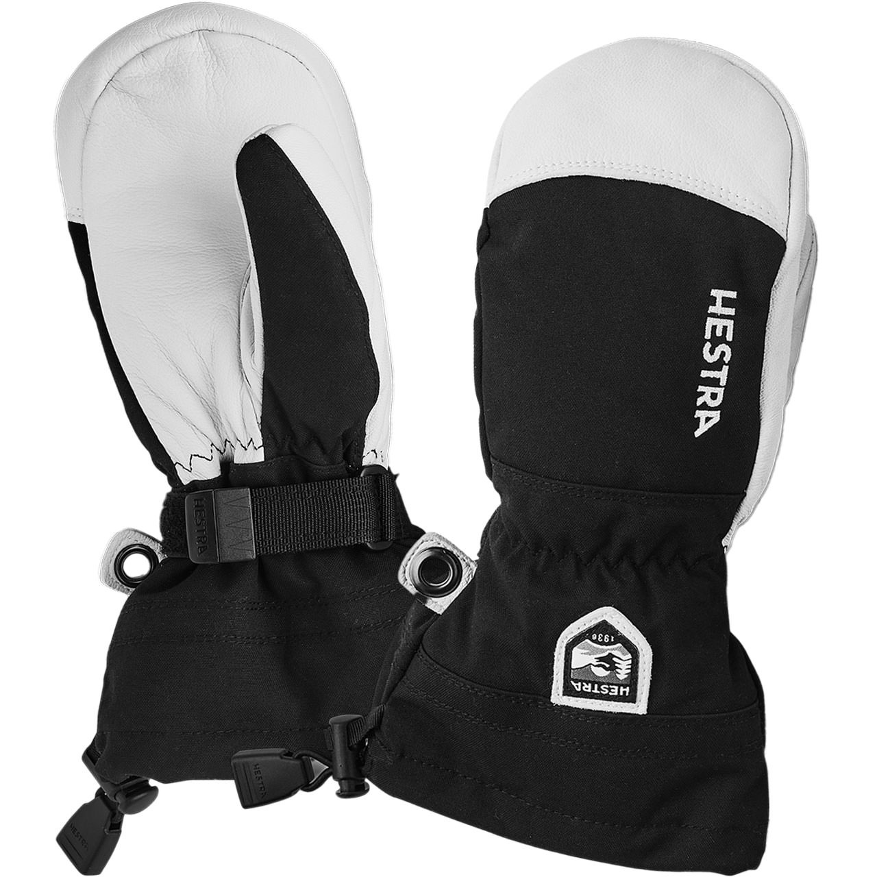 Hestra Kinder Fäustling ARMY LEATHER HELI black - 7,0