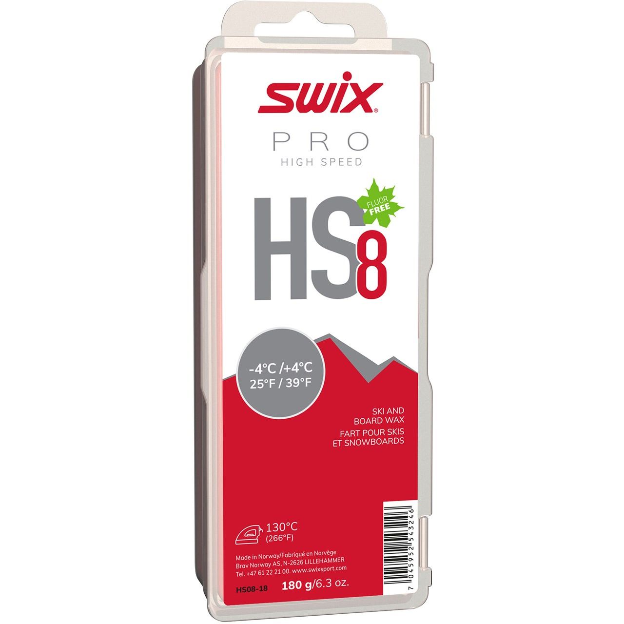 Swix HS8 Red -4 °C/+4 °C (180 g)
