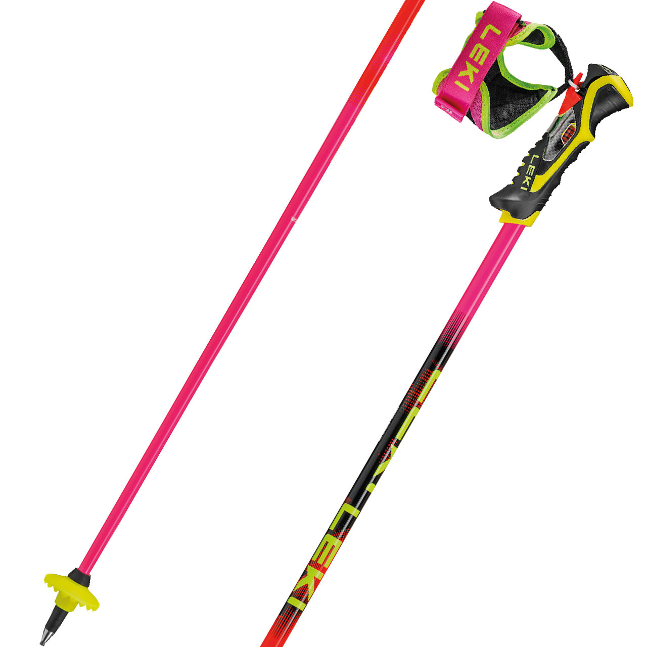 Leki Venom SL TR bright neonpink/neonorange/neonyellow - 135 cm