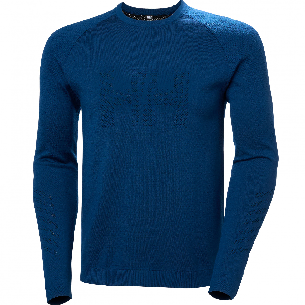 Helly Hansen Herren Langarm Shirt LIFA MERINO KNITEVO CREW dark blue - M