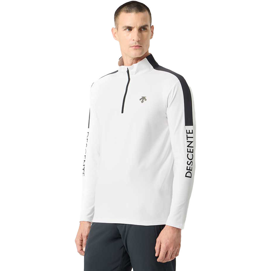 Descente Herren Skishirt COLOR BLOCK white/black - 52