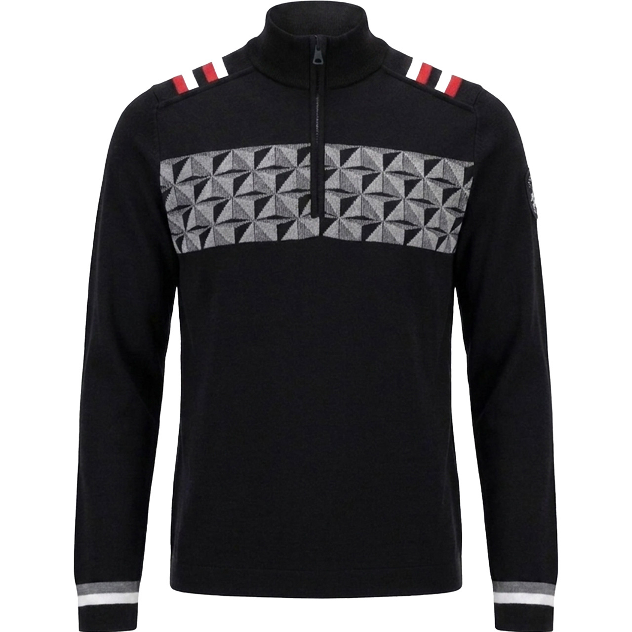 Newland Herren gestricktes Funktionsshirt CAMBRIDGE BAY black/white 26/27 - M