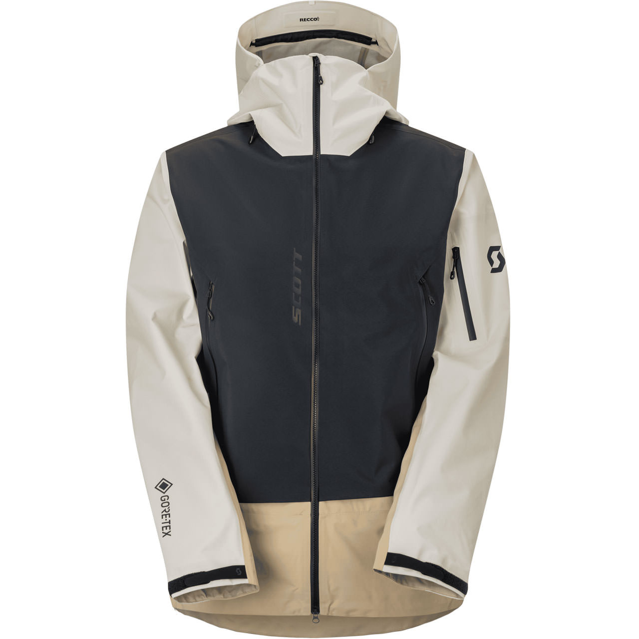 Scott Herren Hardshell-Jacke EXPLORAIR GTX 3L black/latte beige - XL