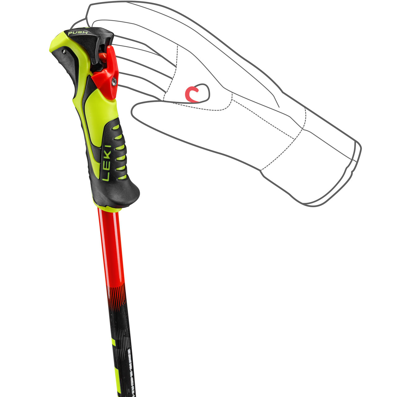 Leki WCR EVO LITE SL TR bright red/violet/neonyellow | XSPO