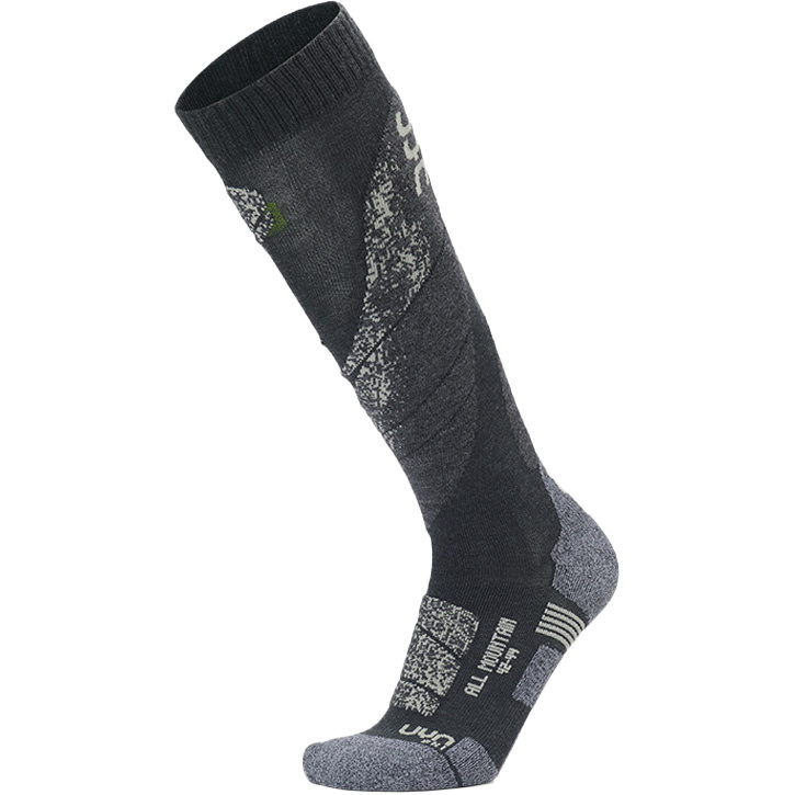 UYN Herren Skisocken ALL MOUNTAIN anthracite/grey 26/27 - 42-44