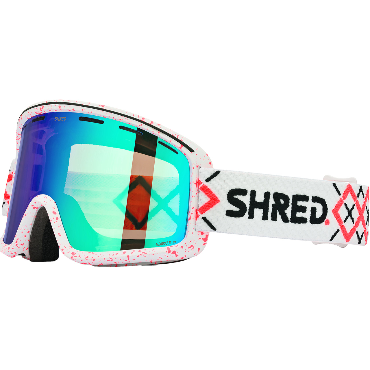 Shred Monocle bigshow white/rust CBL plasma mirror | XSPO