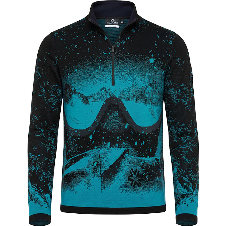 Newland Herren gestricktes Funktionsshirt SUMMIT black/ocean 26/27 - L