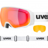 Race Pro L CV white matt / mirror red + spare lense