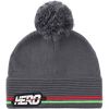 Herren Mütze HERO POMPOM onyx grey