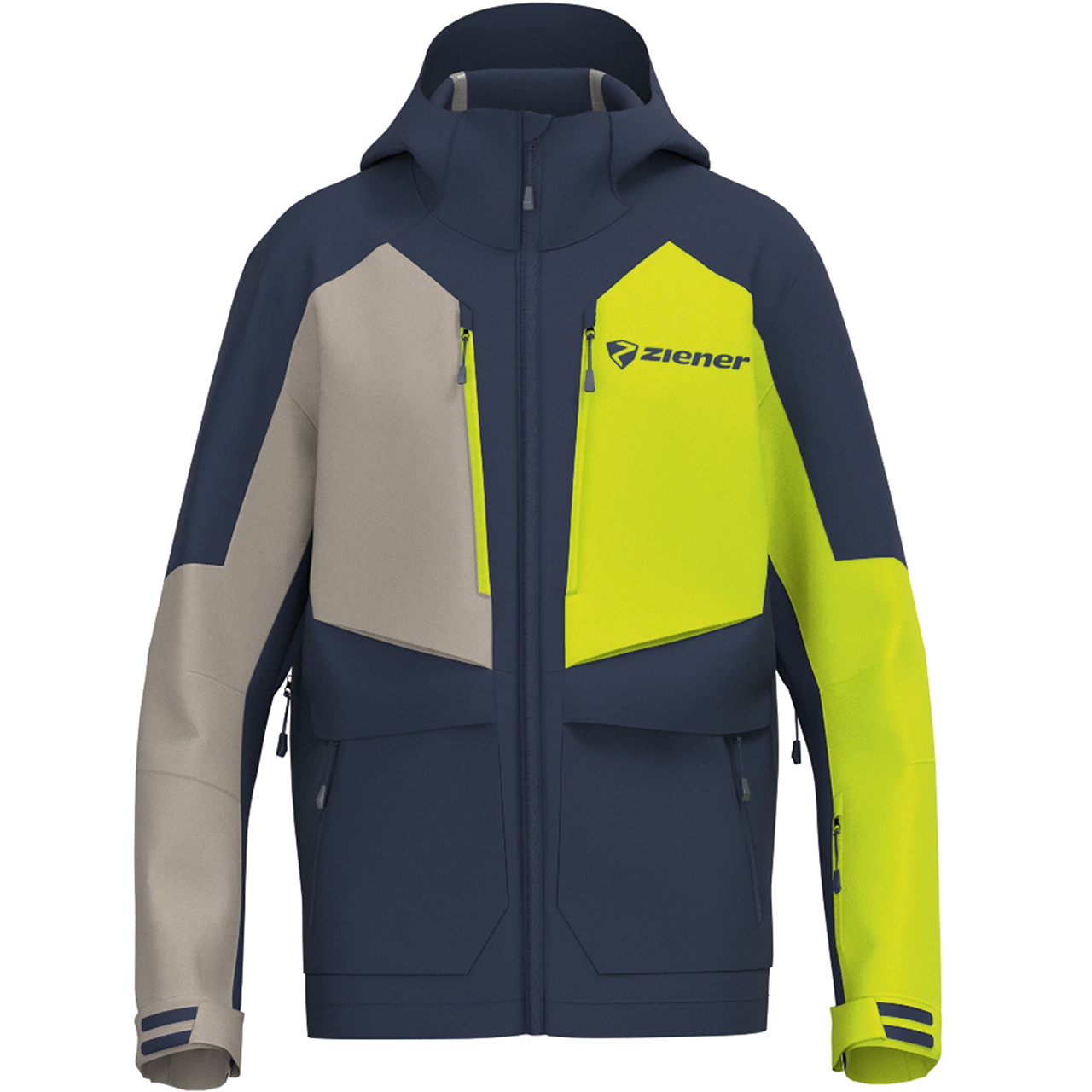 Ziener Herren Skijacke TORBEN dark navy/sandstone 26/27 - 54