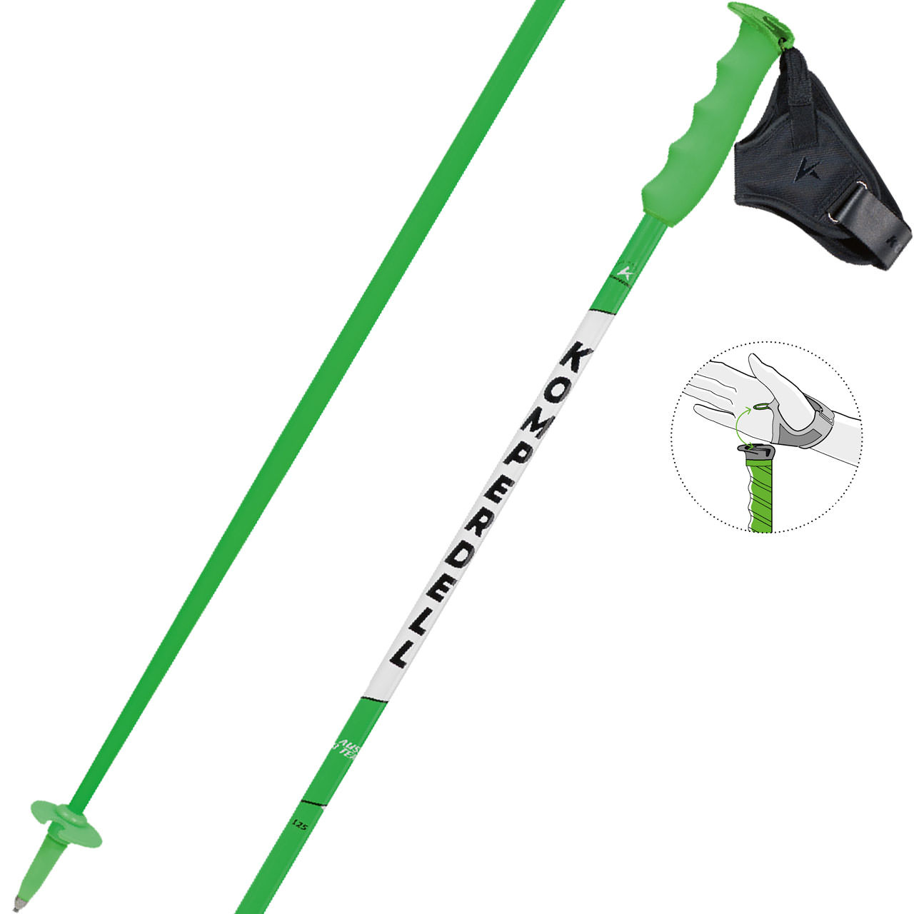 Komperdell Team TI green 26/27 - 120 cm