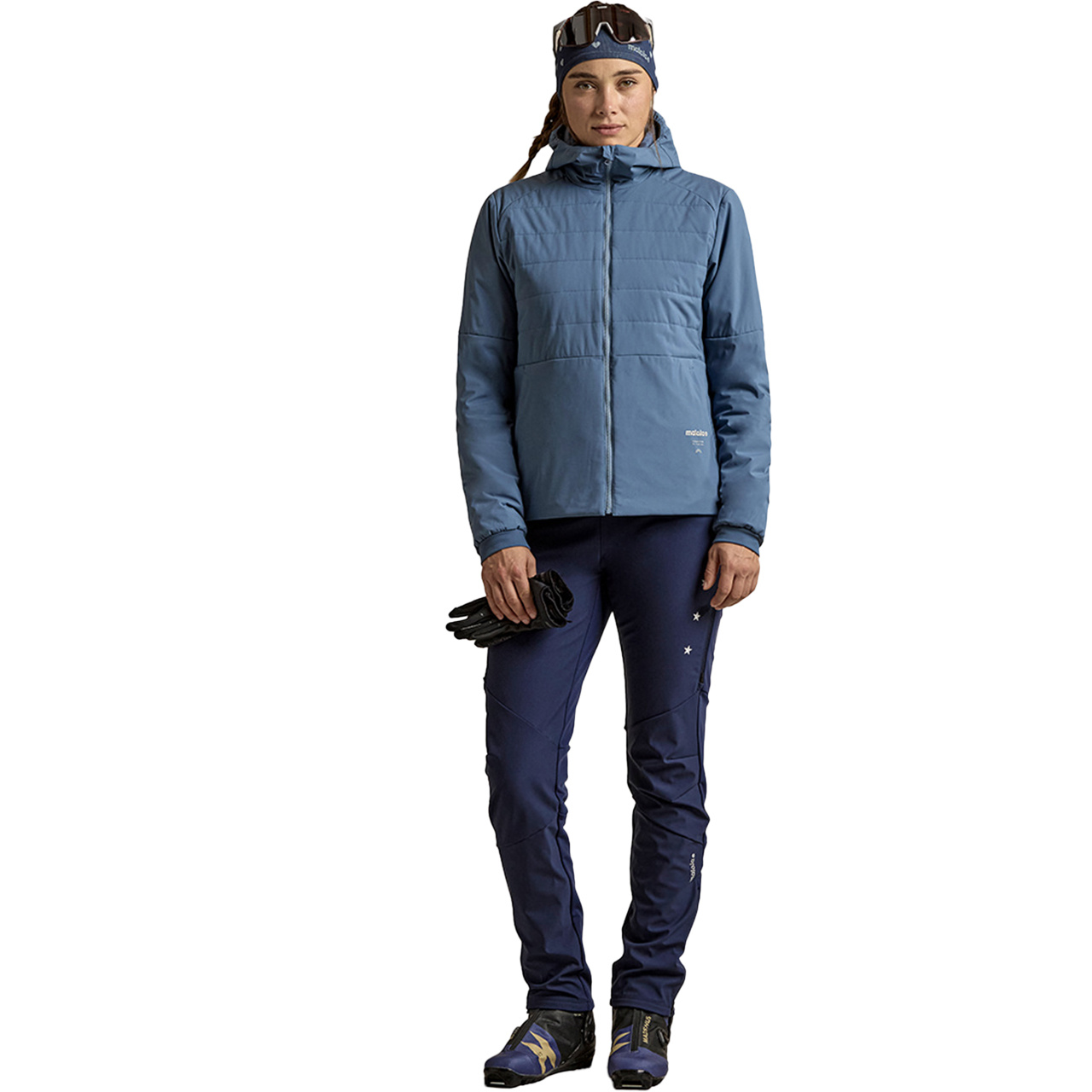 Maloja Damen Langlaugfjacke KAALAm dusty blue 26/27 - L