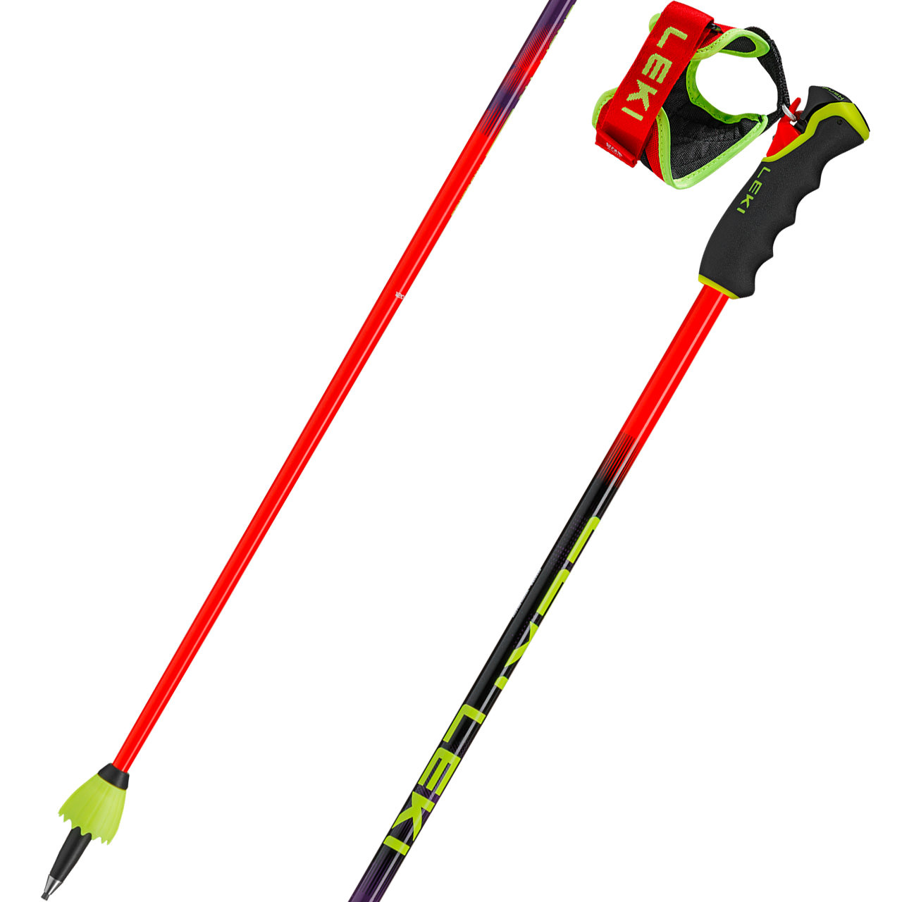 Leki Venom GS TR bright red/violet/neonyellow - 110 cm