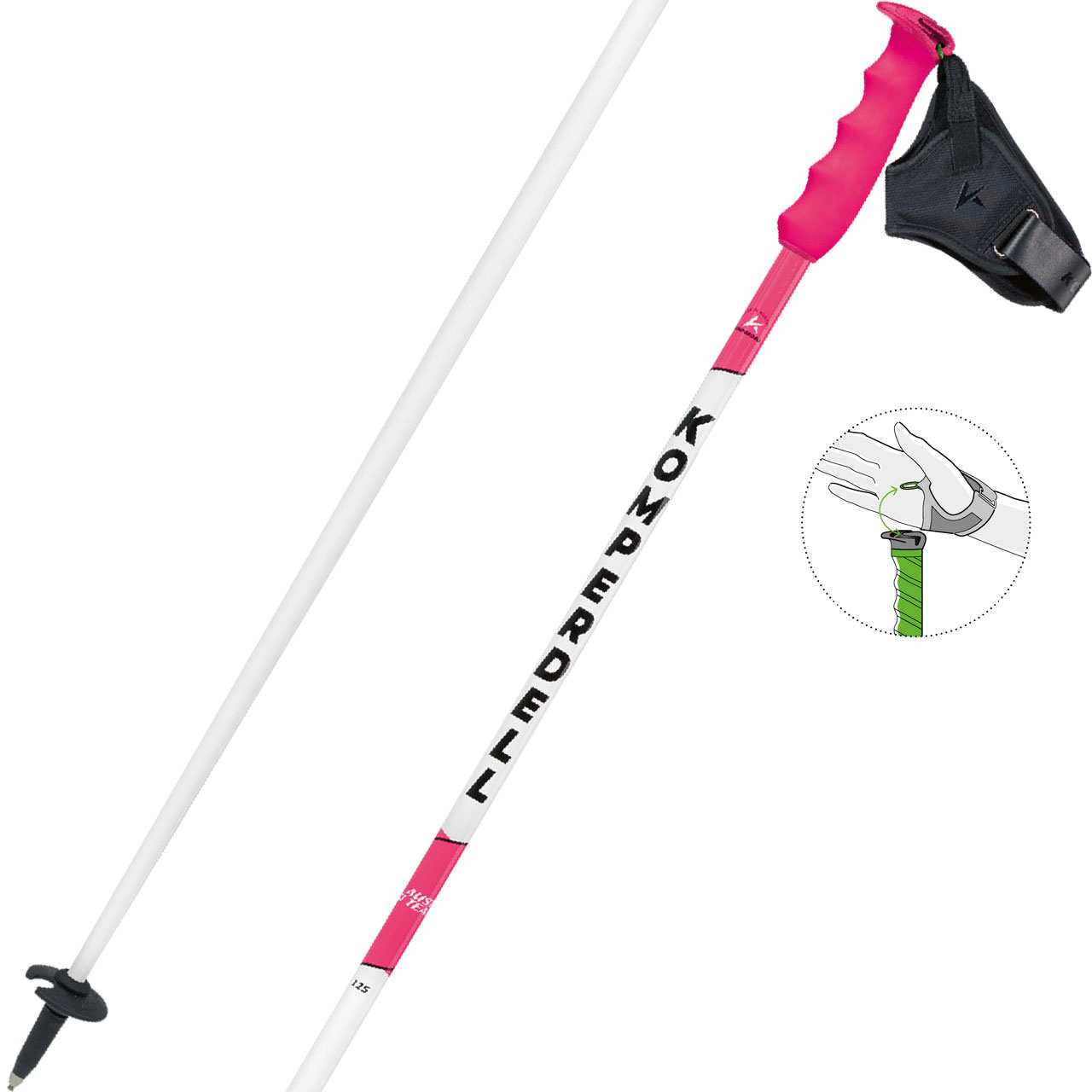 Komperdell Team TI pink 26/27 - 120 cm