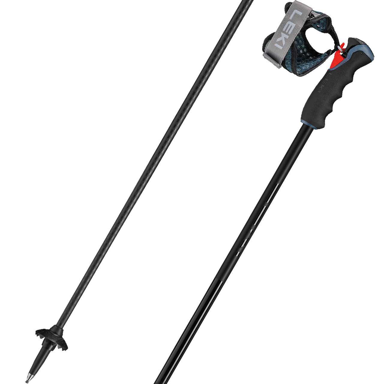 Leki Black Venom GS TR black/carbon structure - 120 cm