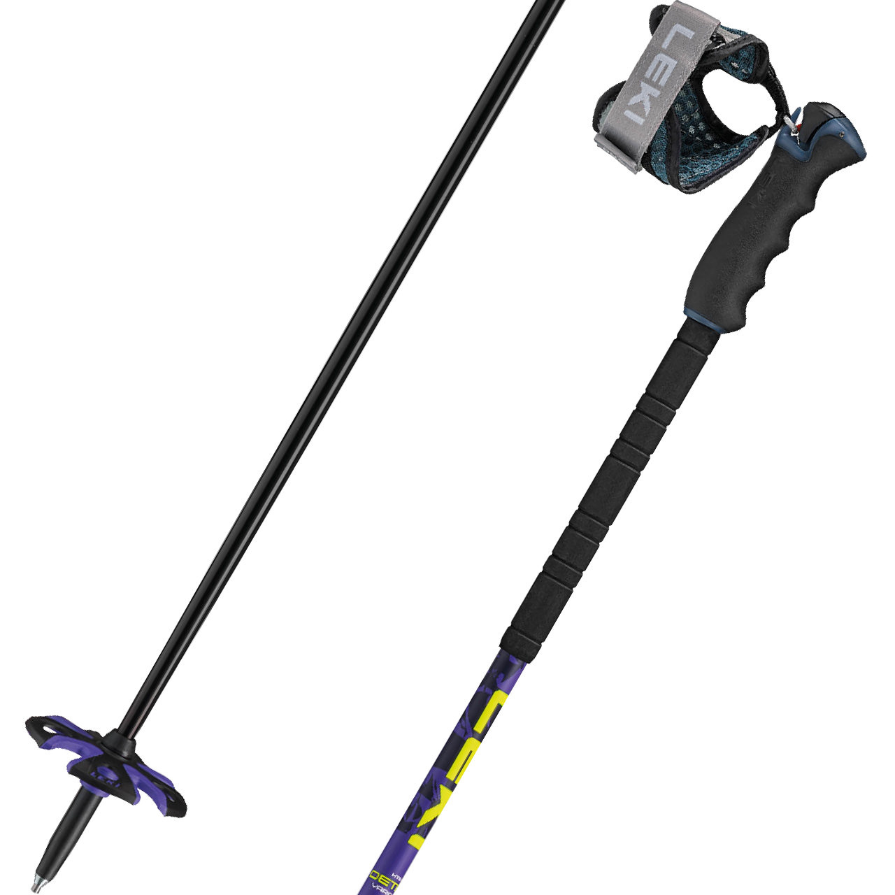 Leki Detect Vario TR XL bright violet/dark violet/neonyellow