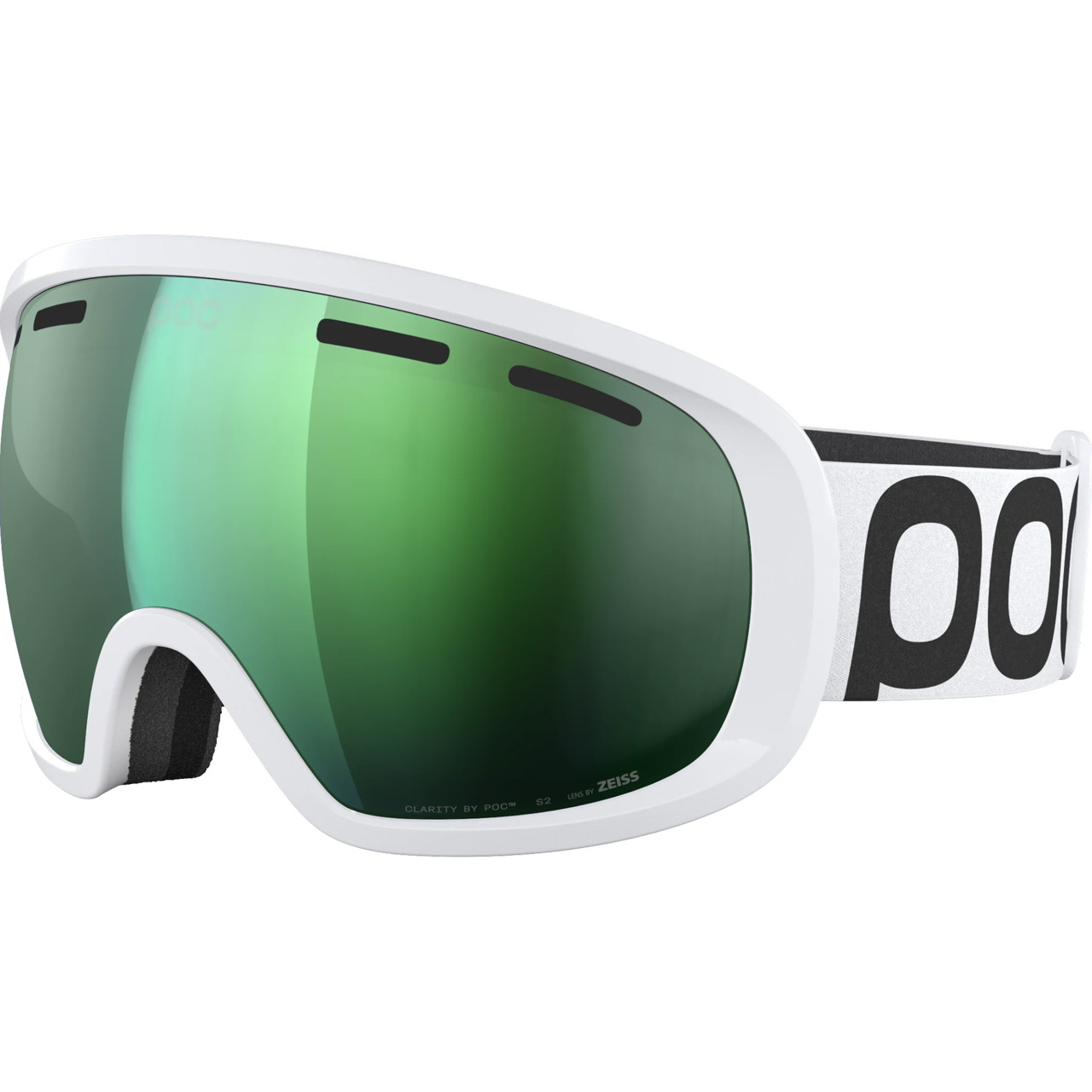 POC Fovea hydrogen white/partly sunny green