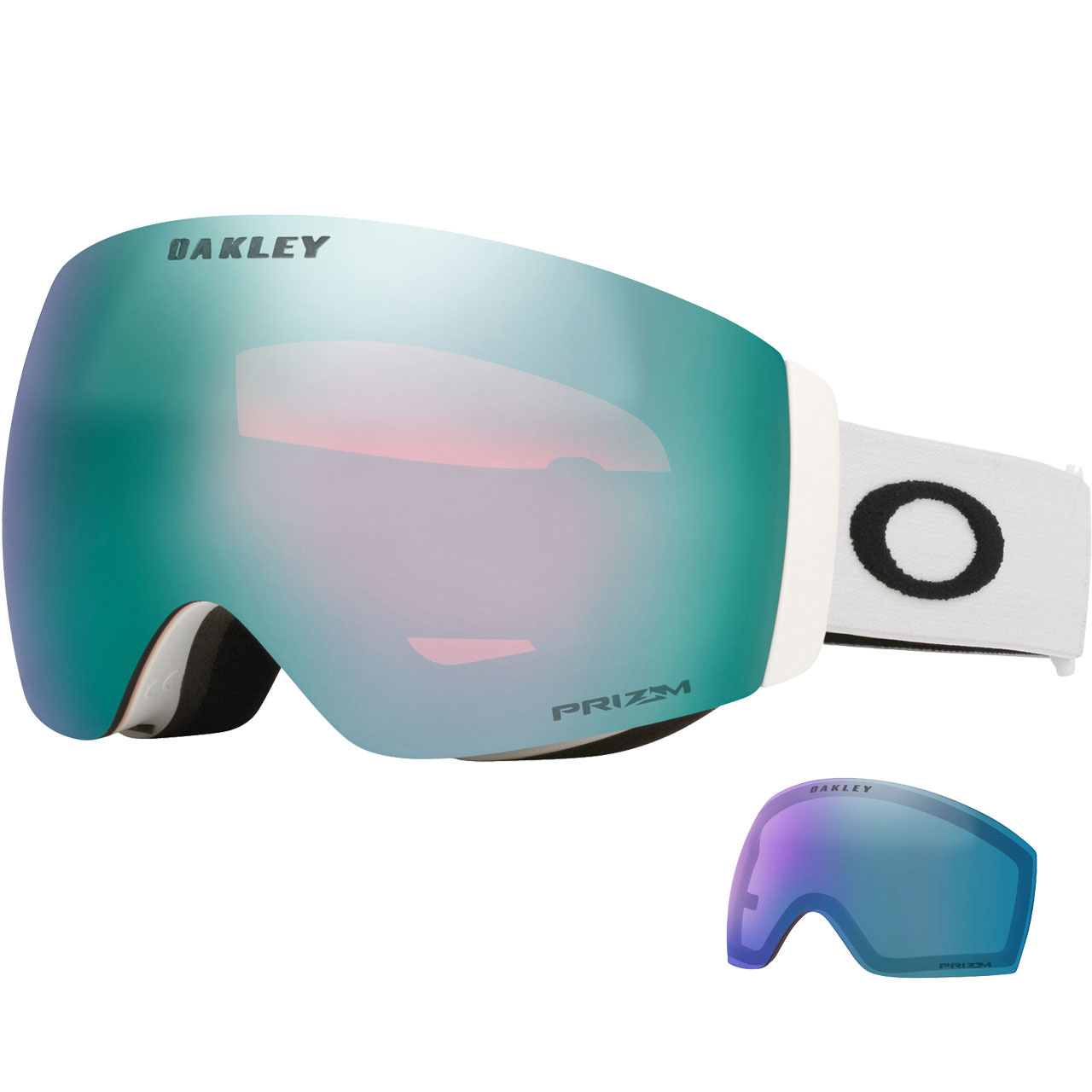 Oakley Flight Deck Pro M matte white / Prizm Sapphire Iridium + Ersatzscheibe