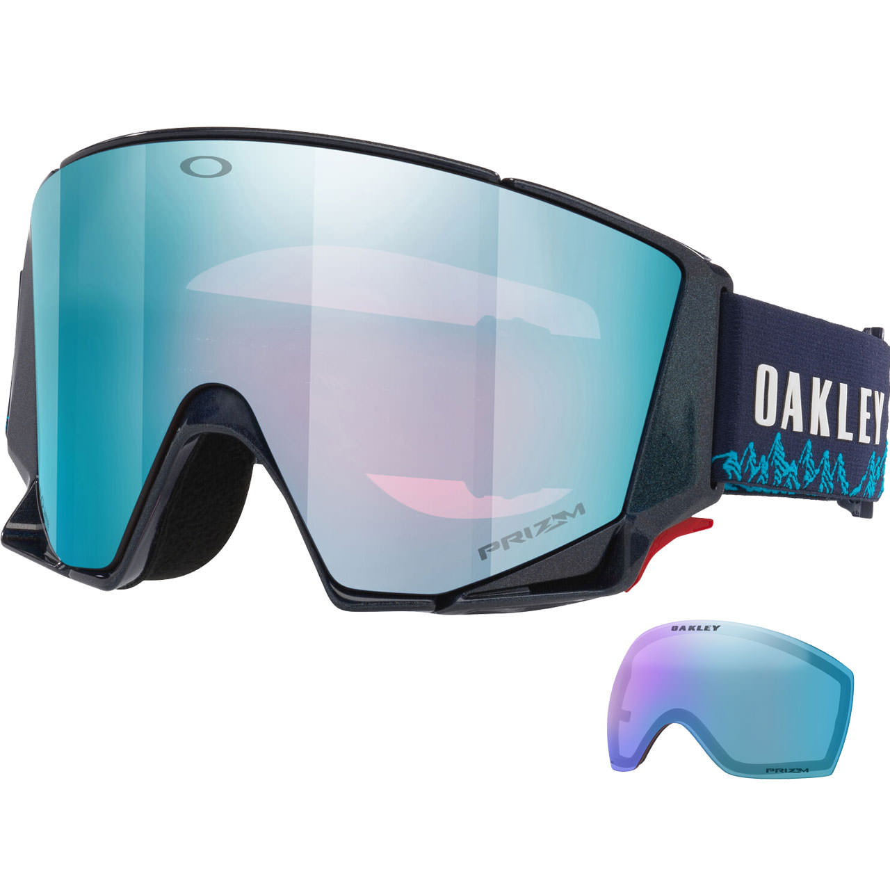 Oakley Flow Scape M Mikaela Shiffrin Signature / Prizm Sapphire Iridium + Ersatzscheibe 26/27
