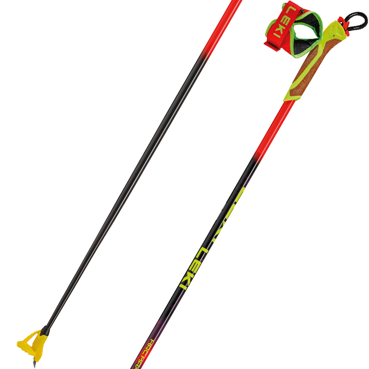 Leki HRC Max FRT bright red/violet/neonyellow - 142,5 cm